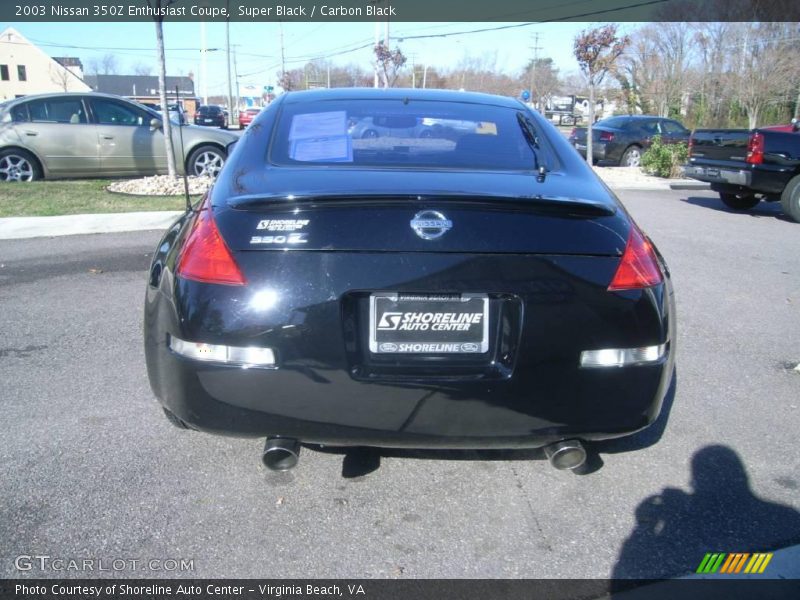 Super Black / Carbon Black 2003 Nissan 350Z Enthusiast Coupe