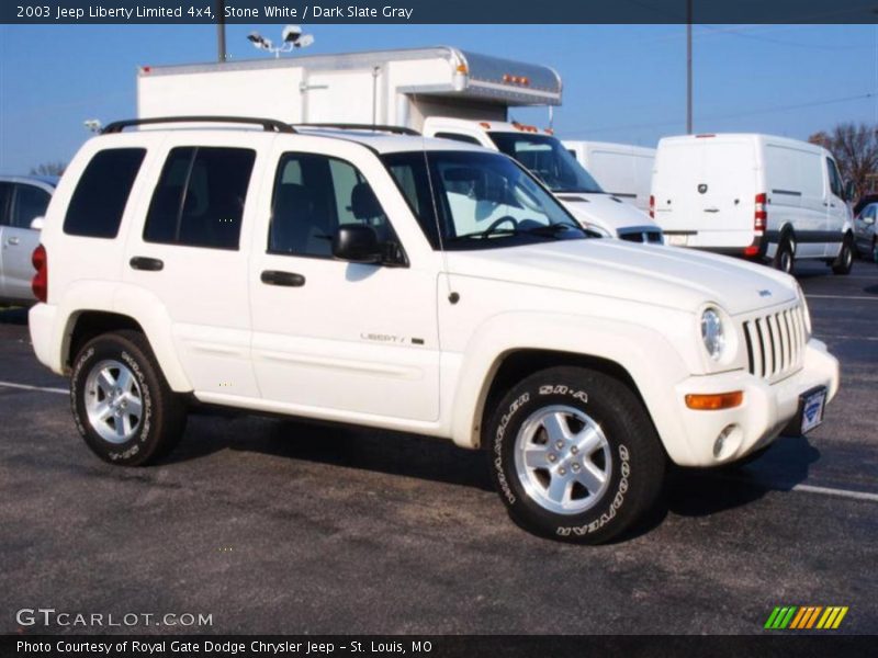 Stone White / Dark Slate Gray 2003 Jeep Liberty Limited 4x4