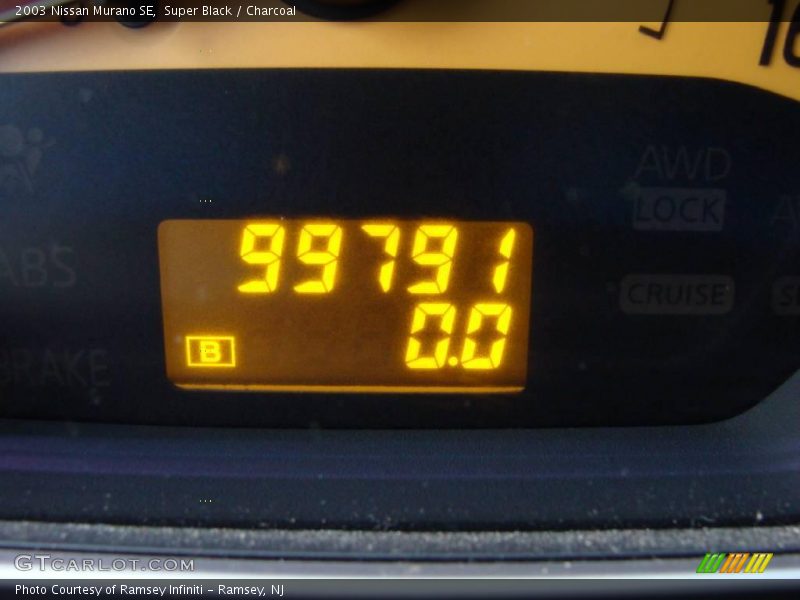 Super Black / Charcoal 2003 Nissan Murano SE