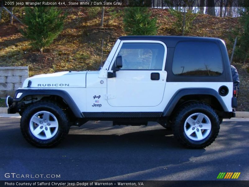 Stone White / Dark Slate Gray 2005 Jeep Wrangler Rubicon 4x4