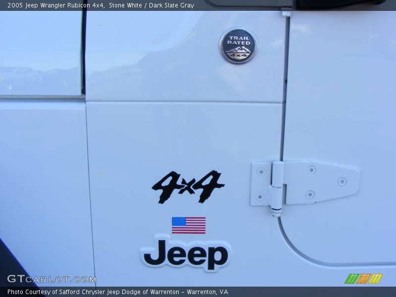 Stone White / Dark Slate Gray 2005 Jeep Wrangler Rubicon 4x4