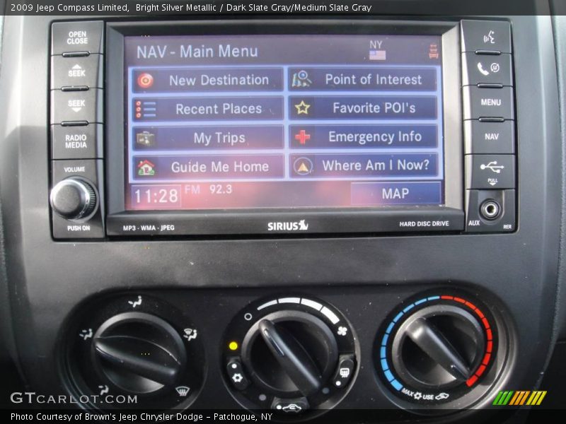Bright Silver Metallic / Dark Slate Gray/Medium Slate Gray 2009 Jeep Compass Limited