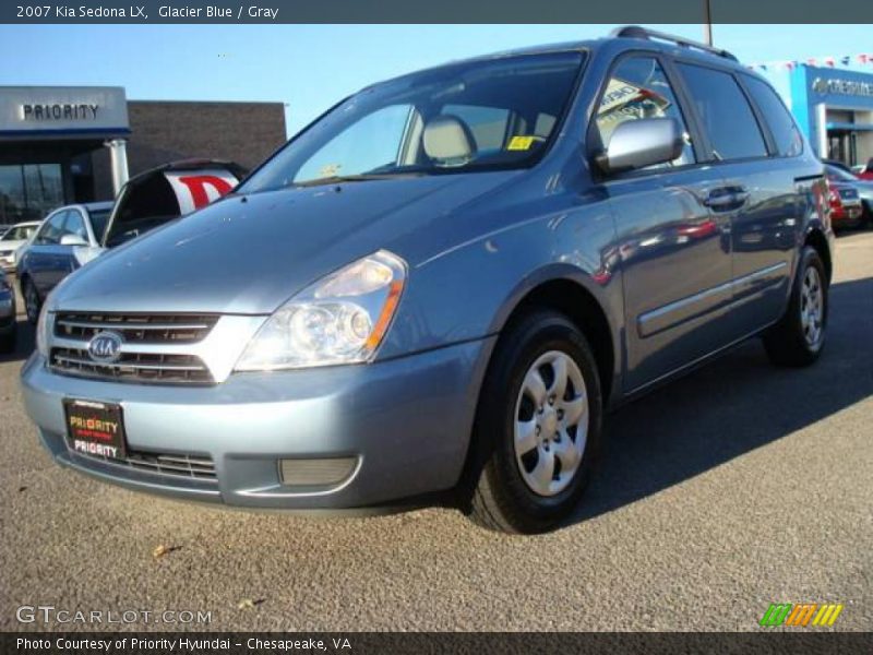 Glacier Blue / Gray 2007 Kia Sedona LX