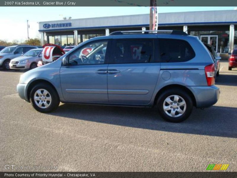 Glacier Blue / Gray 2007 Kia Sedona LX