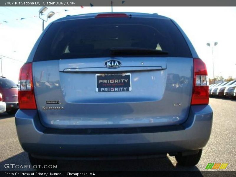Glacier Blue / Gray 2007 Kia Sedona LX