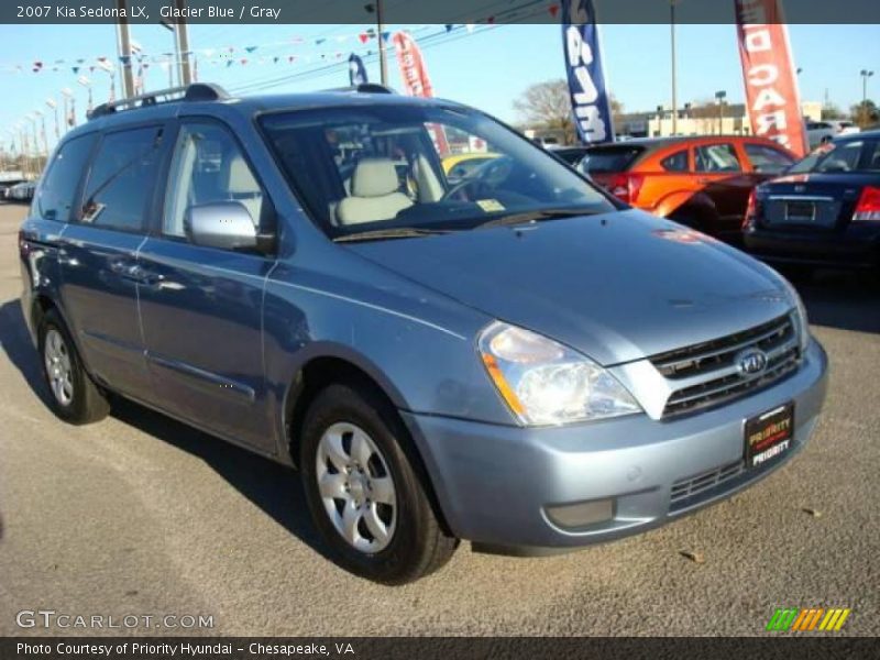 Glacier Blue / Gray 2007 Kia Sedona LX