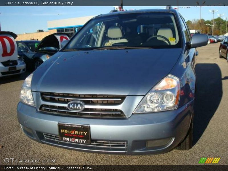 Glacier Blue / Gray 2007 Kia Sedona LX