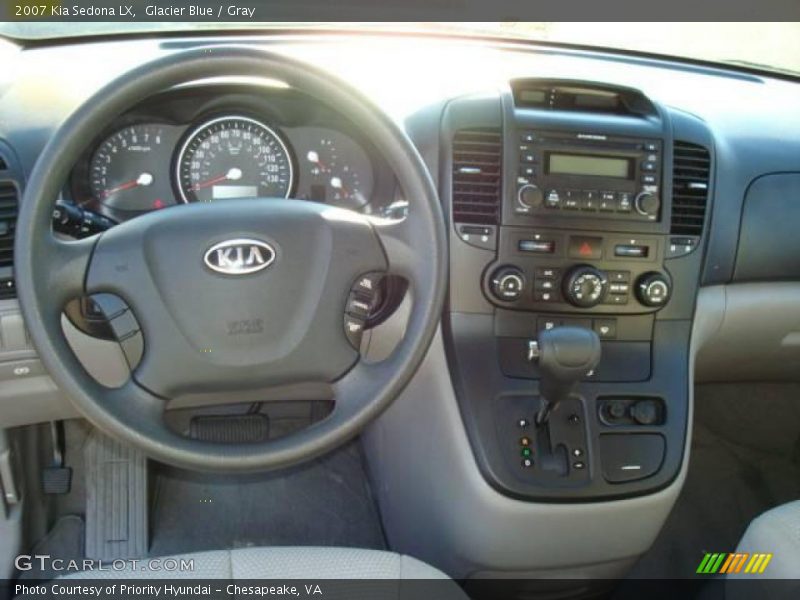Glacier Blue / Gray 2007 Kia Sedona LX