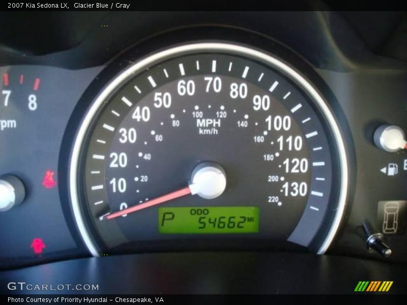 Glacier Blue / Gray 2007 Kia Sedona LX