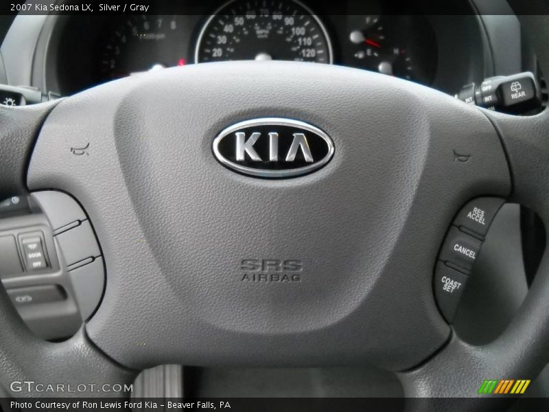 Silver / Gray 2007 Kia Sedona LX
