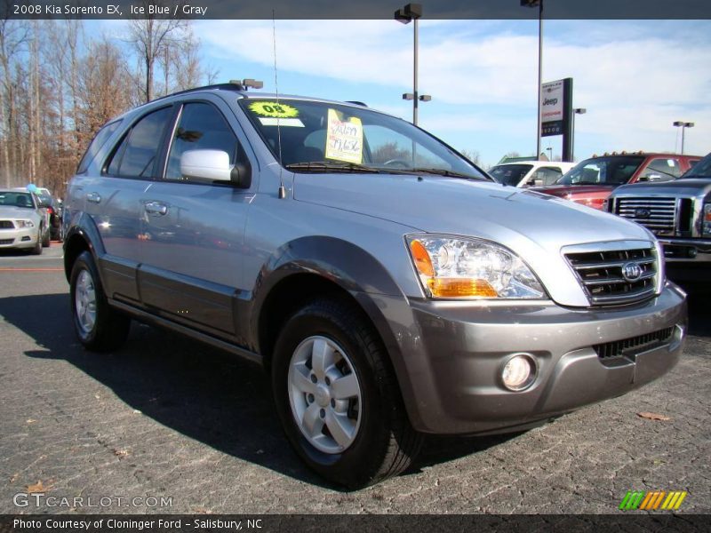 Ice Blue / Gray 2008 Kia Sorento EX