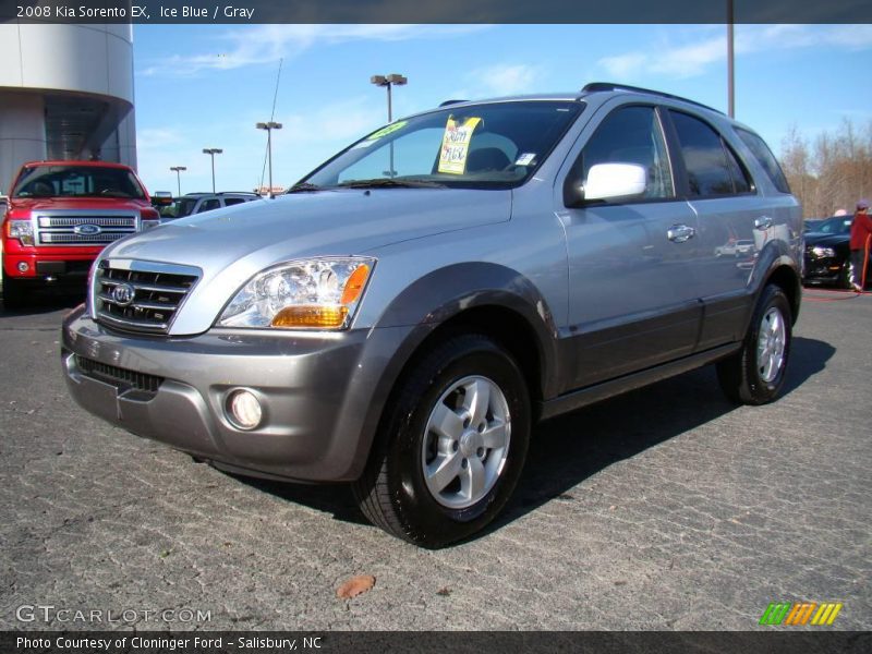 Ice Blue / Gray 2008 Kia Sorento EX