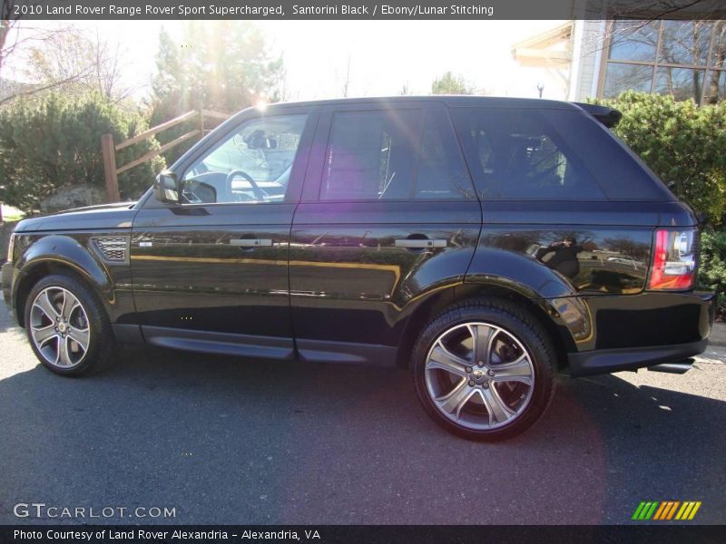 Santorini Black / Ebony/Lunar Stitching 2010 Land Rover Range Rover Sport Supercharged