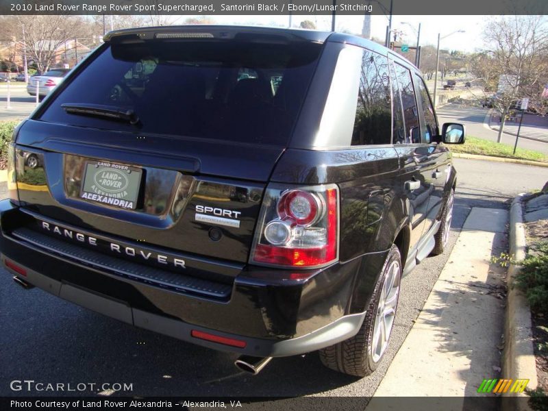 Santorini Black / Ebony/Lunar Stitching 2010 Land Rover Range Rover Sport Supercharged