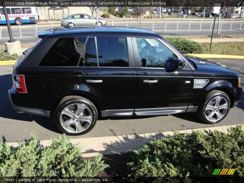 Santorini Black / Ebony/Lunar Stitching 2010 Land Rover Range Rover Sport Supercharged