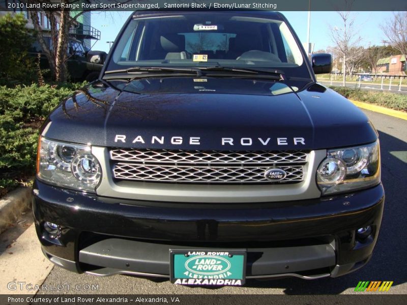 Santorini Black / Ebony/Lunar Stitching 2010 Land Rover Range Rover Sport Supercharged