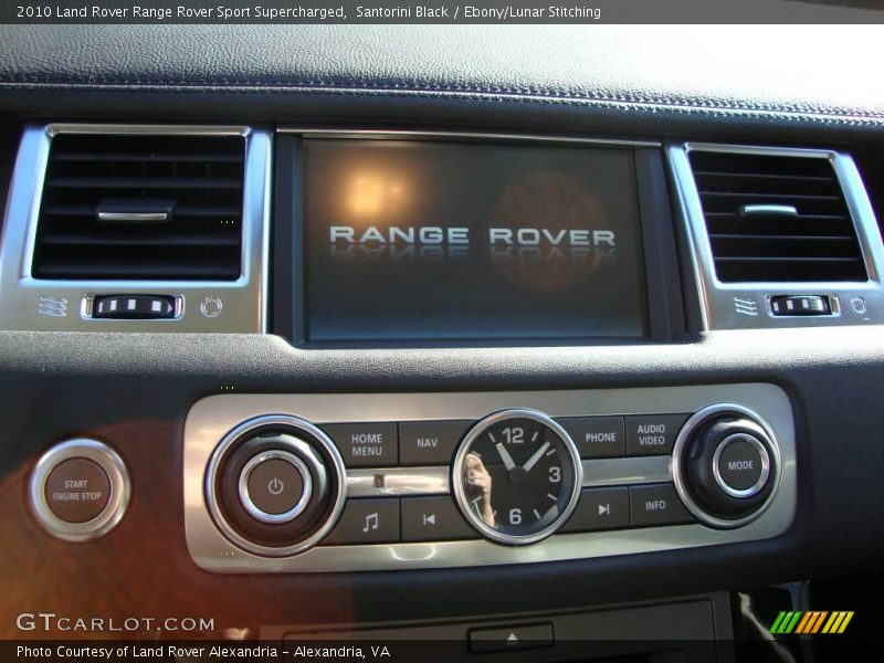 Santorini Black / Ebony/Lunar Stitching 2010 Land Rover Range Rover Sport Supercharged