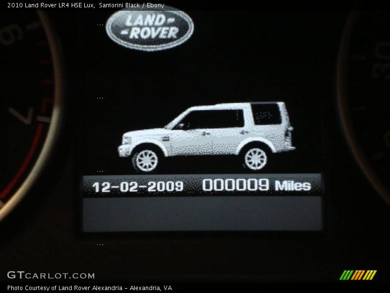 Santorini Black / Ebony 2010 Land Rover LR4 HSE Lux