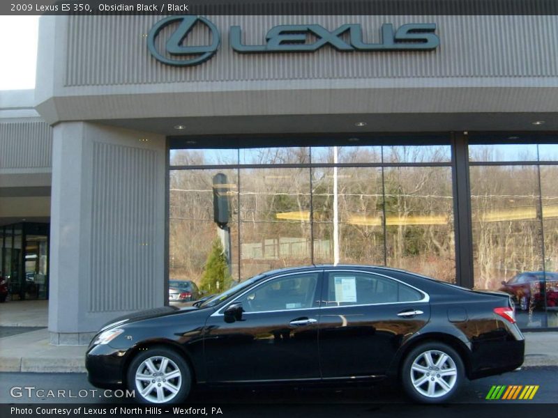 Obsidian Black / Black 2009 Lexus ES 350