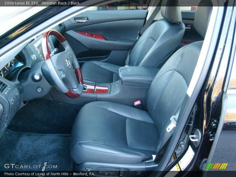Obsidian Black / Black 2009 Lexus ES 350