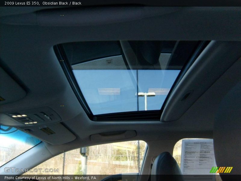 Obsidian Black / Black 2009 Lexus ES 350