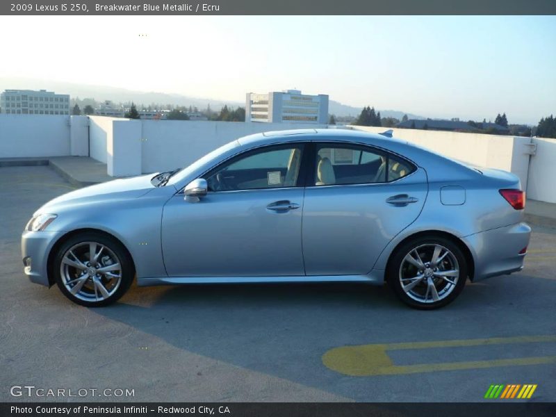 Breakwater Blue Metallic / Ecru 2009 Lexus IS 250