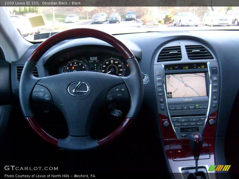 Obsidian Black / Black 2009 Lexus ES 350