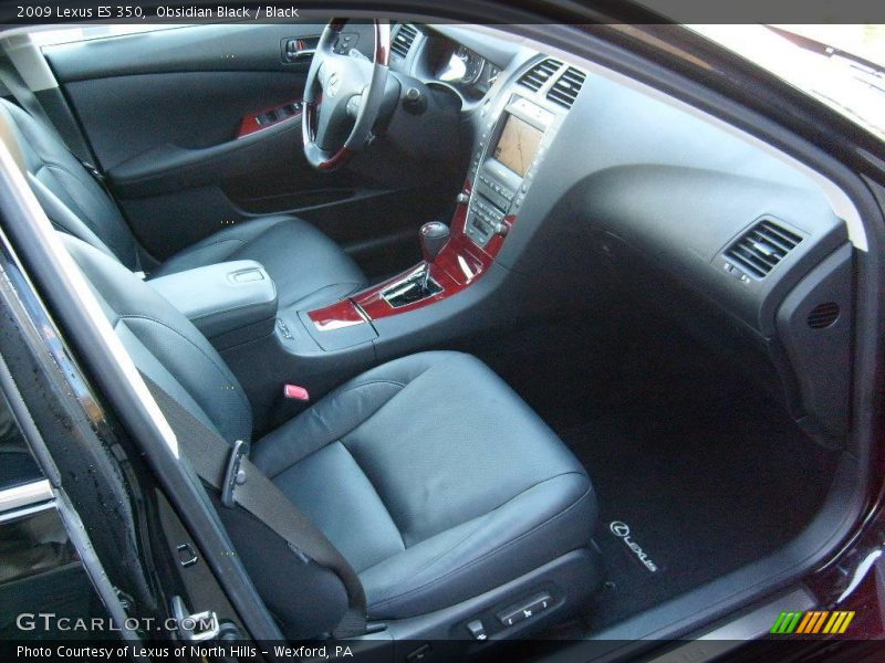 Obsidian Black / Black 2009 Lexus ES 350