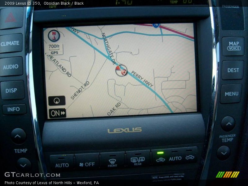 Obsidian Black / Black 2009 Lexus ES 350