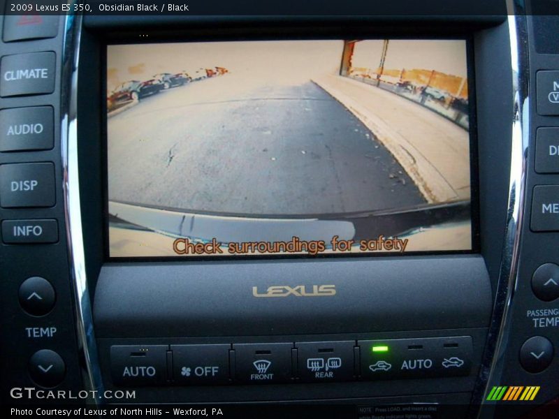 Obsidian Black / Black 2009 Lexus ES 350