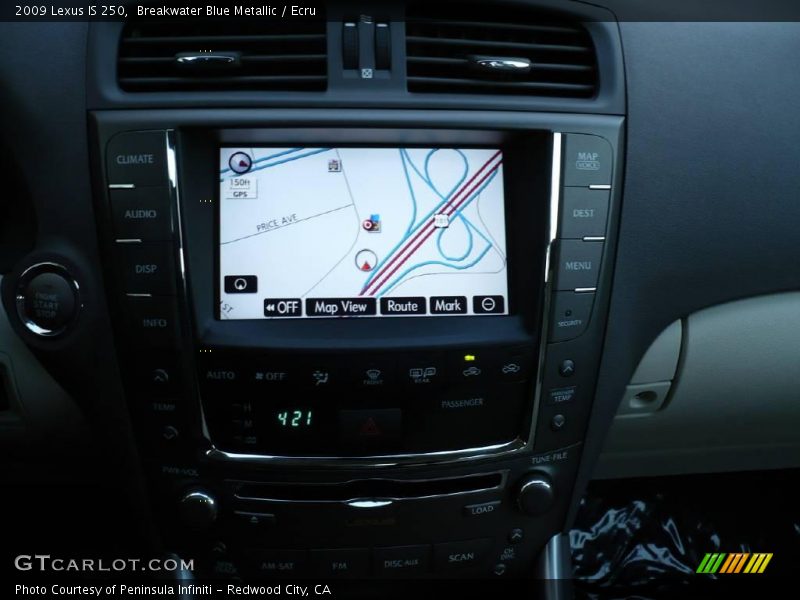 Breakwater Blue Metallic / Ecru 2009 Lexus IS 250
