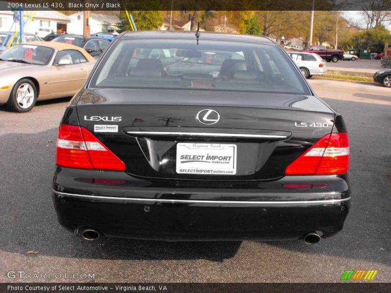 Black Onyx / Black 2004 Lexus LS 430