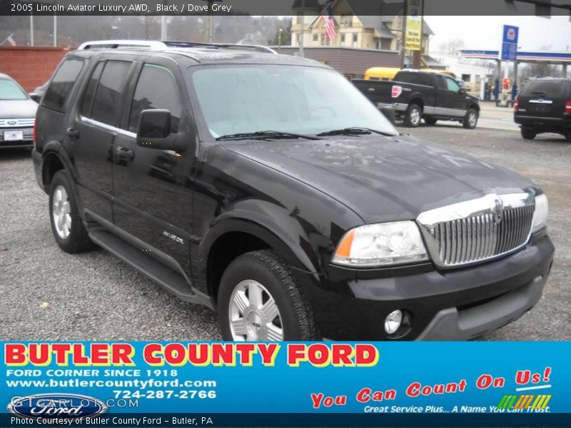 Black / Dove Grey 2005 Lincoln Aviator Luxury AWD