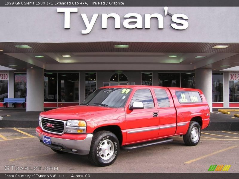 Fire Red / Graphite 1999 GMC Sierra 1500 Z71 Extended Cab 4x4