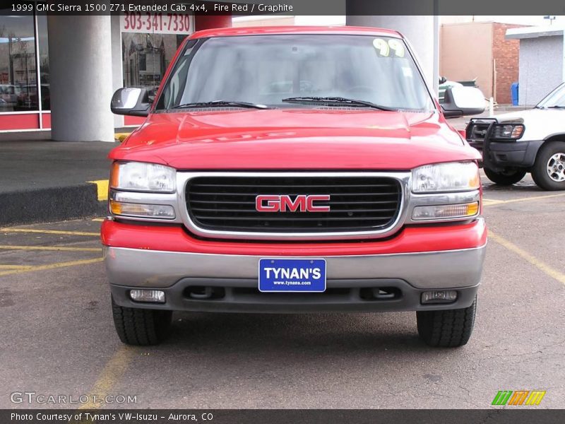 Fire Red / Graphite 1999 GMC Sierra 1500 Z71 Extended Cab 4x4