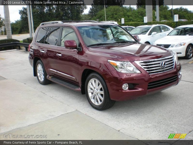 Noble Spinel Red Mica / Cashmere 2010 Lexus LX 570