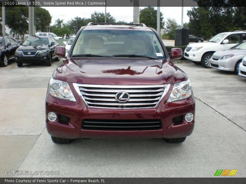 Noble Spinel Red Mica / Cashmere 2010 Lexus LX 570