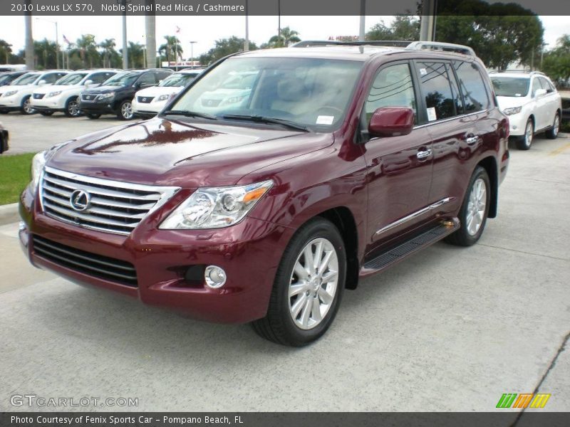 Noble Spinel Red Mica / Cashmere 2010 Lexus LX 570