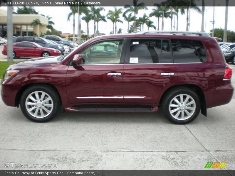 Noble Spinel Red Mica / Cashmere 2010 Lexus LX 570