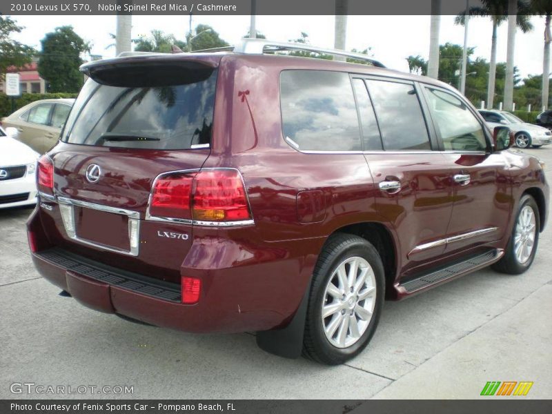 Noble Spinel Red Mica / Cashmere 2010 Lexus LX 570