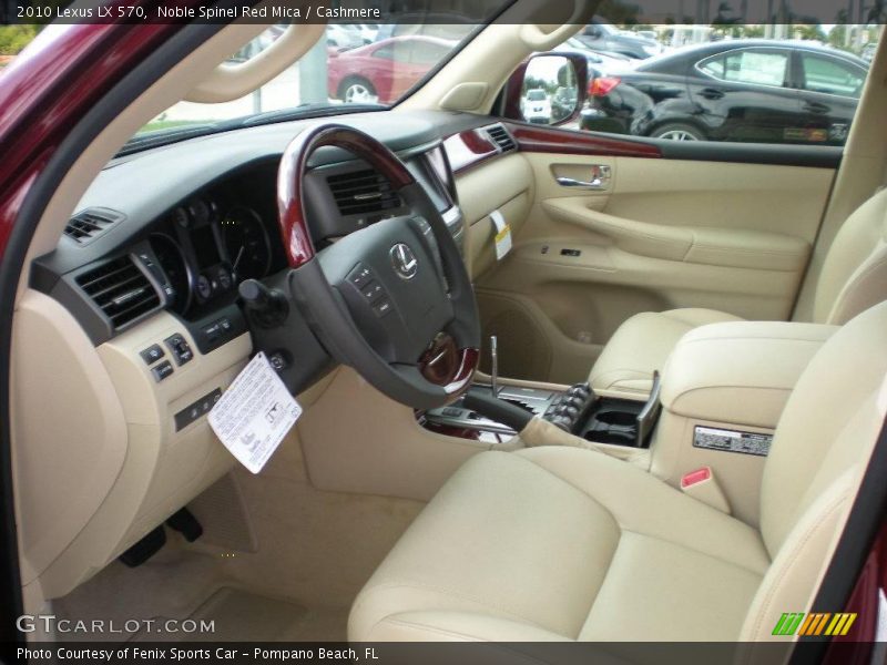 Noble Spinel Red Mica / Cashmere 2010 Lexus LX 570