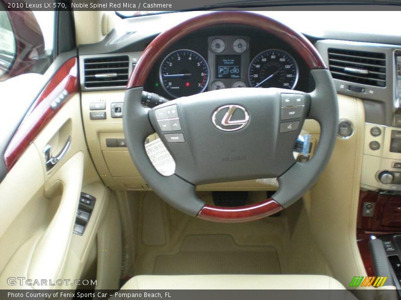 Noble Spinel Red Mica / Cashmere 2010 Lexus LX 570