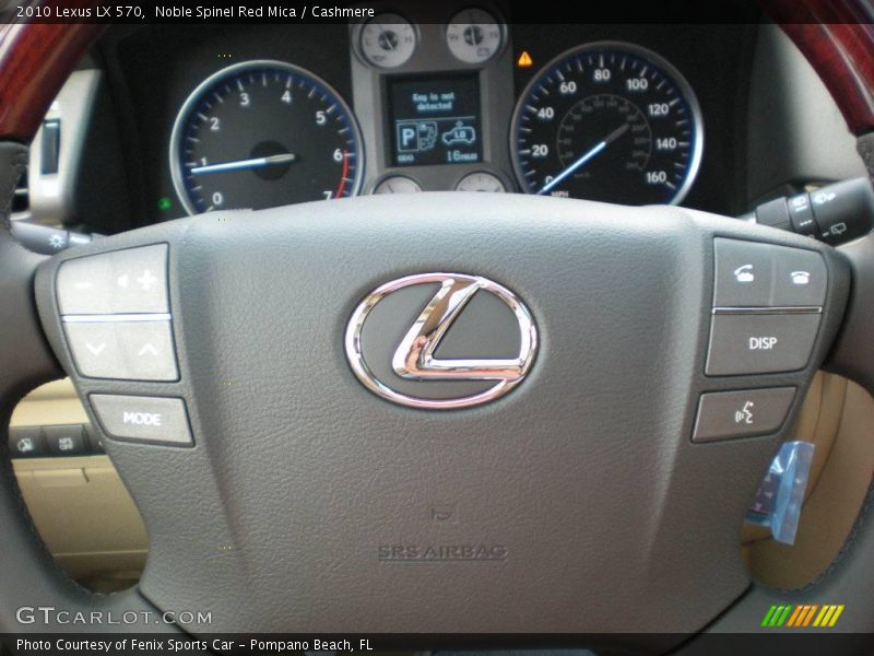 Noble Spinel Red Mica / Cashmere 2010 Lexus LX 570
