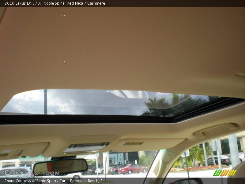 Noble Spinel Red Mica / Cashmere 2010 Lexus LX 570