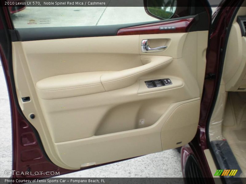 Noble Spinel Red Mica / Cashmere 2010 Lexus LX 570