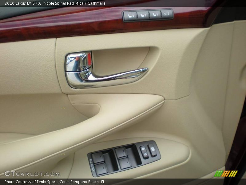 Noble Spinel Red Mica / Cashmere 2010 Lexus LX 570