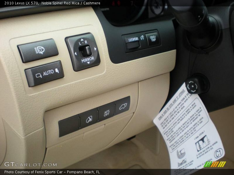 Noble Spinel Red Mica / Cashmere 2010 Lexus LX 570