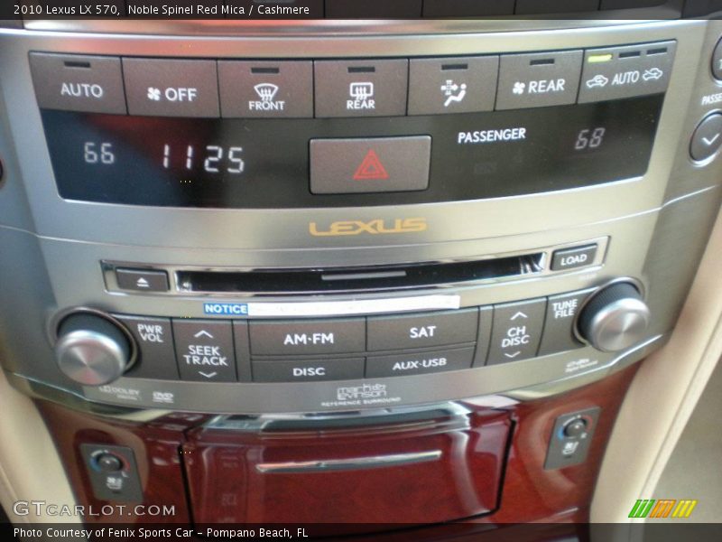 Noble Spinel Red Mica / Cashmere 2010 Lexus LX 570