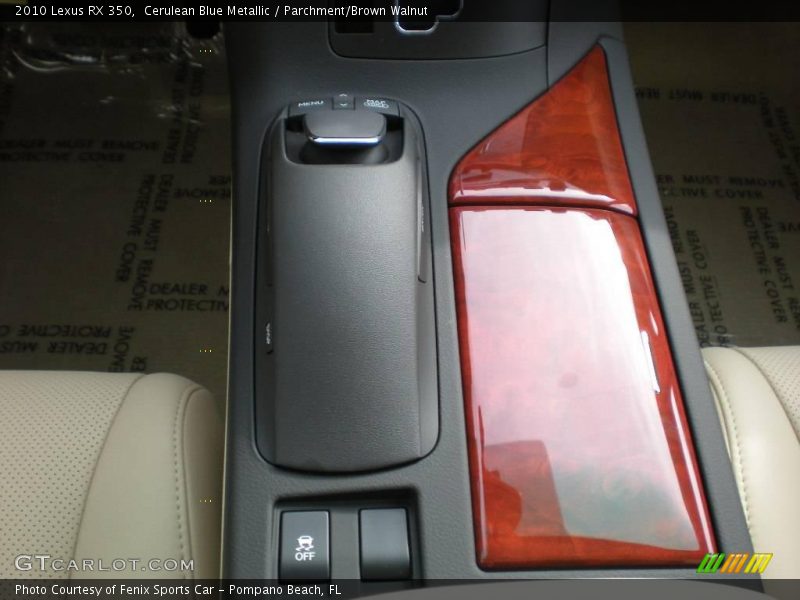 Cerulean Blue Metallic / Parchment/Brown Walnut 2010 Lexus RX 350