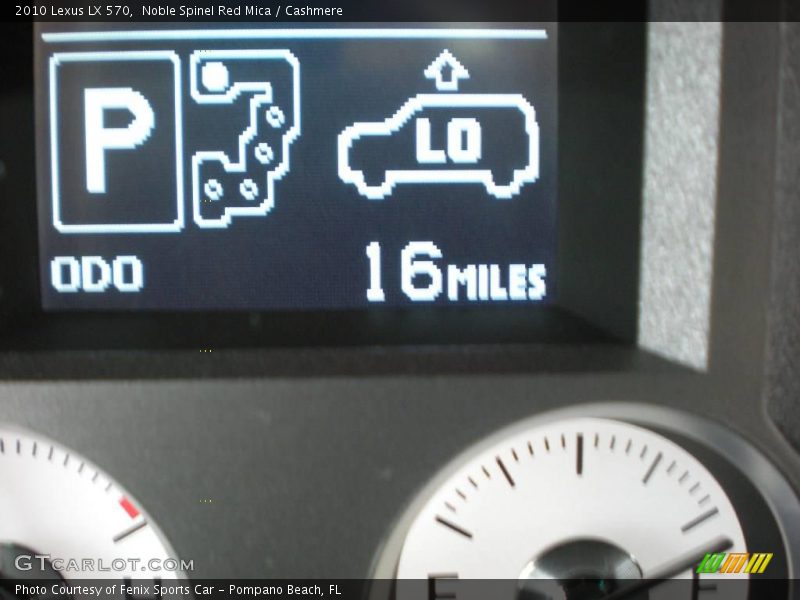 Noble Spinel Red Mica / Cashmere 2010 Lexus LX 570